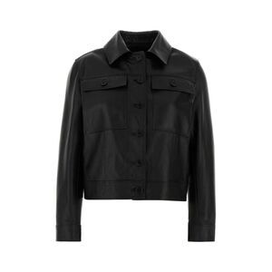 Santoro Women Black Leather Jacket